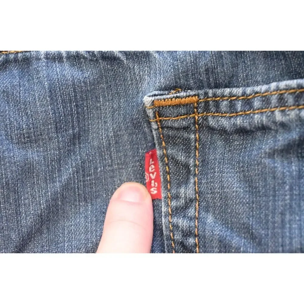 Levi's 559 Relaxed Straight Fit Rugged Blue Denim Jeans Mens Size 38 x 32 - Picture 8 of 8